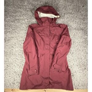 Patagonia Jacket Womens Medium Maroon Torrentshell City Coat Full Zip Parka Hood
